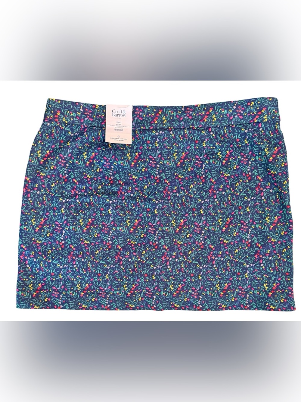 Croft and Barrow colorful skort mini Size 18